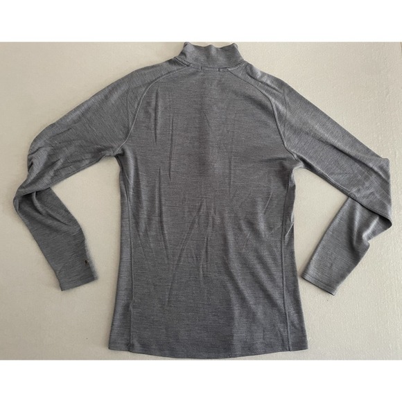 Smartwool Men L Classic All Season Merino Wool 1/4 Zip Base Layer Blue Shirt - Picture 13 of 13